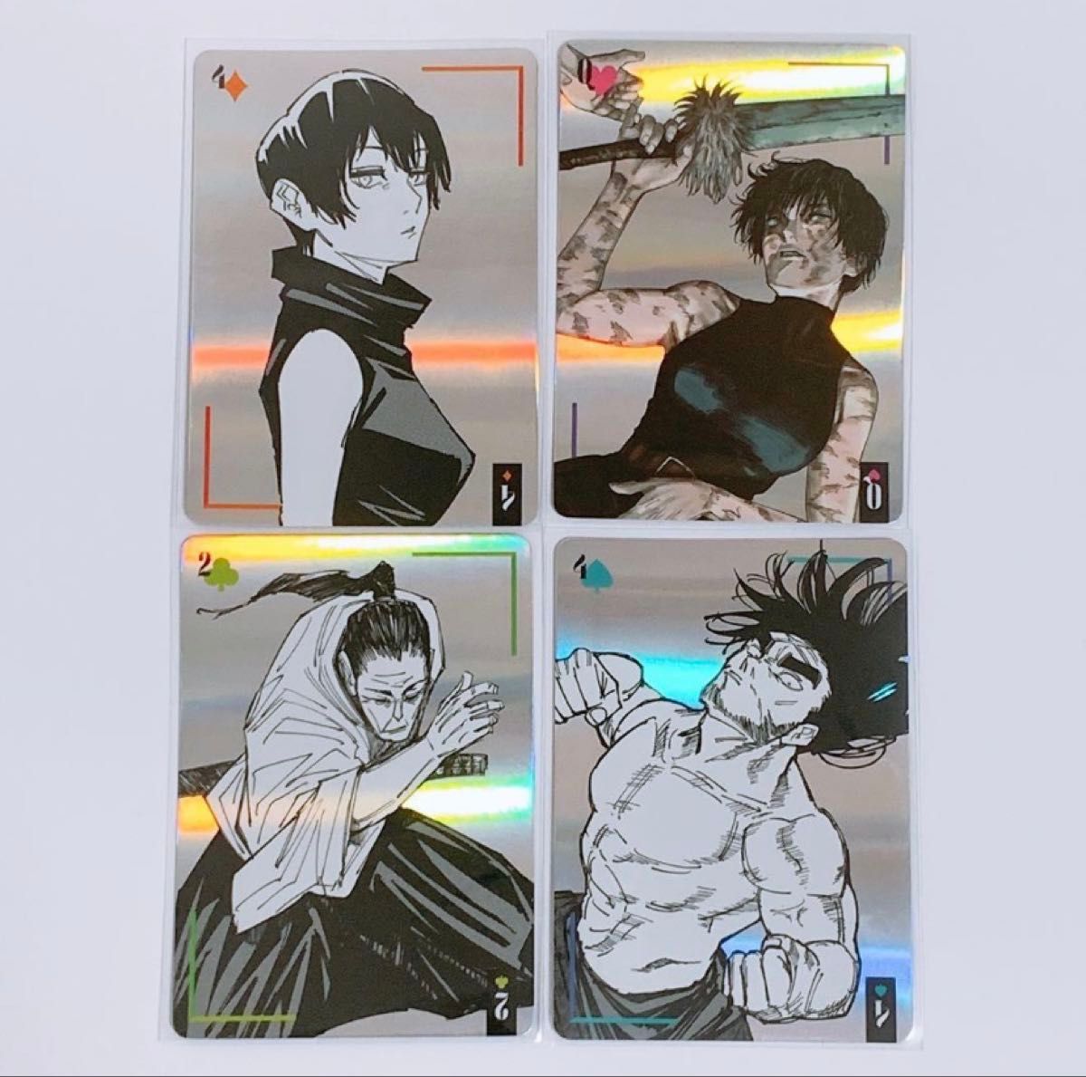 呪術廻戦 ギラギラトランプ カード 禪院真希 禪院真依 禪院扇 禪院甚壱