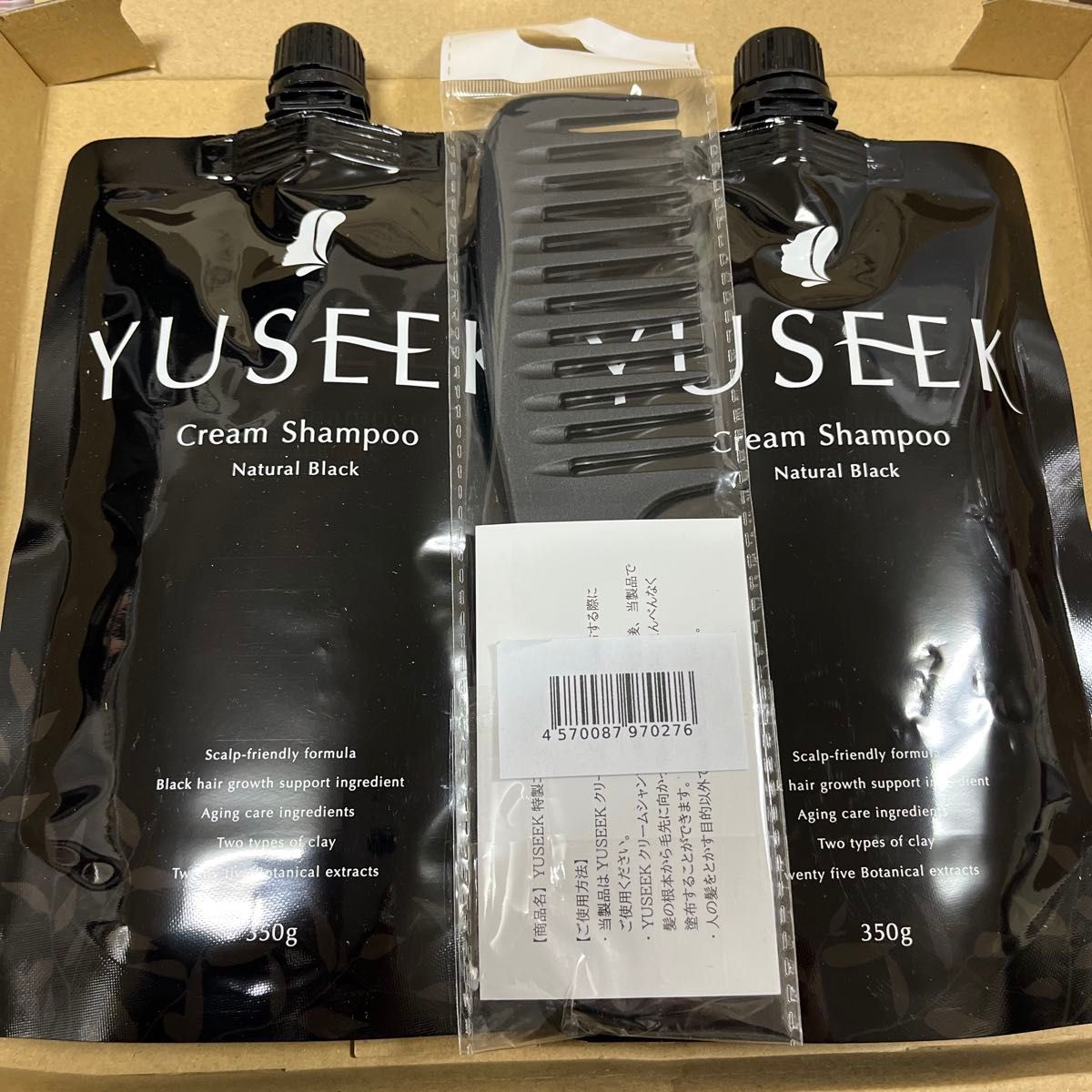 YUSEEK Cream Shampoo 330g 2個セット YUSEEK Cream Shampoo 330g 2個