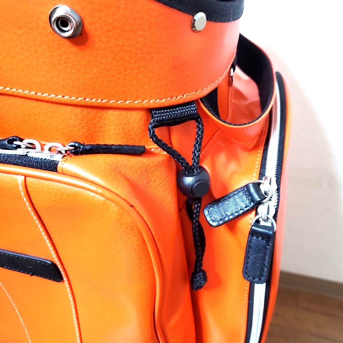 AXEL ゴルフ キャディバッグ オレンジ つるやゴルフ フード付き