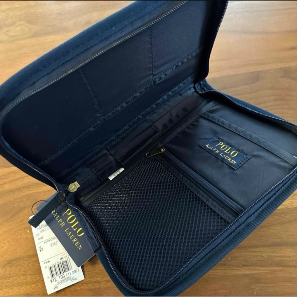 新品 ポロラルフローレン 母子手帳ケース ポロベア 刺繍 ネイビー