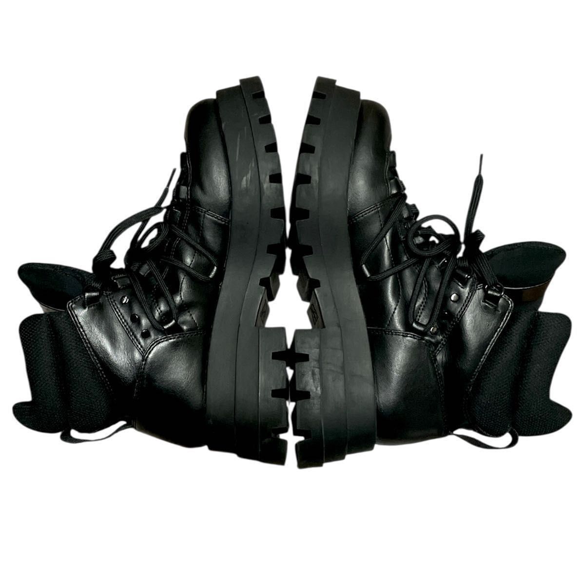 ZARA ザラ チャンキーソールアンクルブーツ トラックソール 厚底