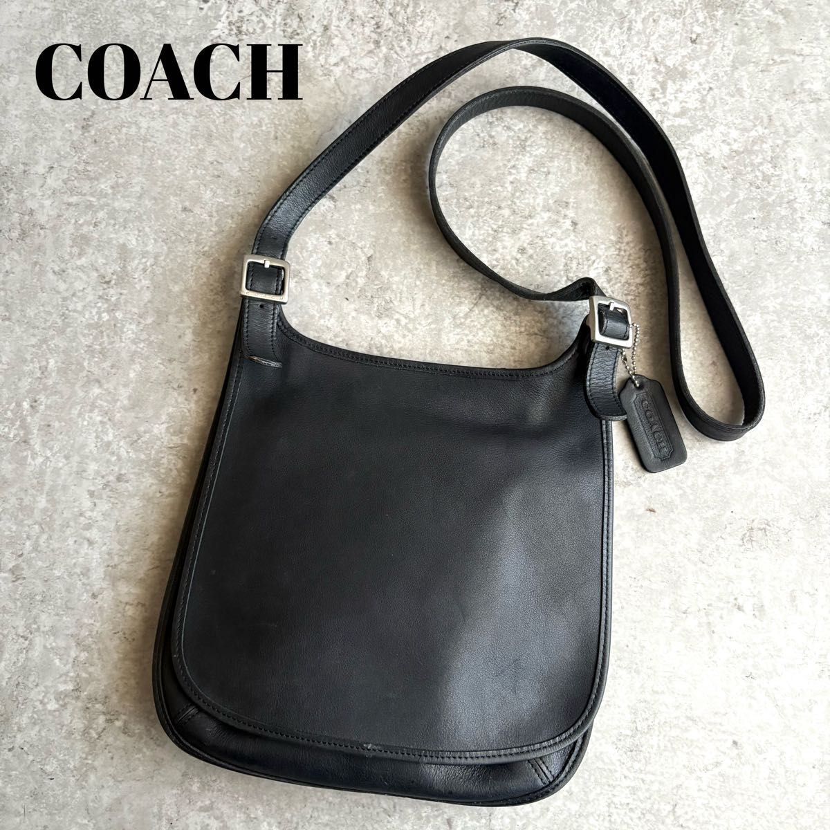 極美品】COACH オールドコーチ フラップ ショルダーバッグ USA製