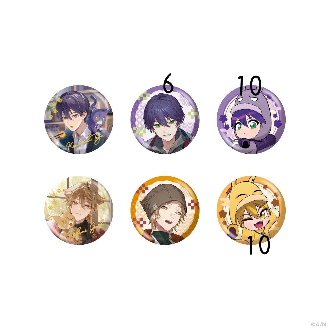 咎人 7周年 「ランダムチェキ」「缶バッジ」伏見ガク剣持刀也｜Yahoo