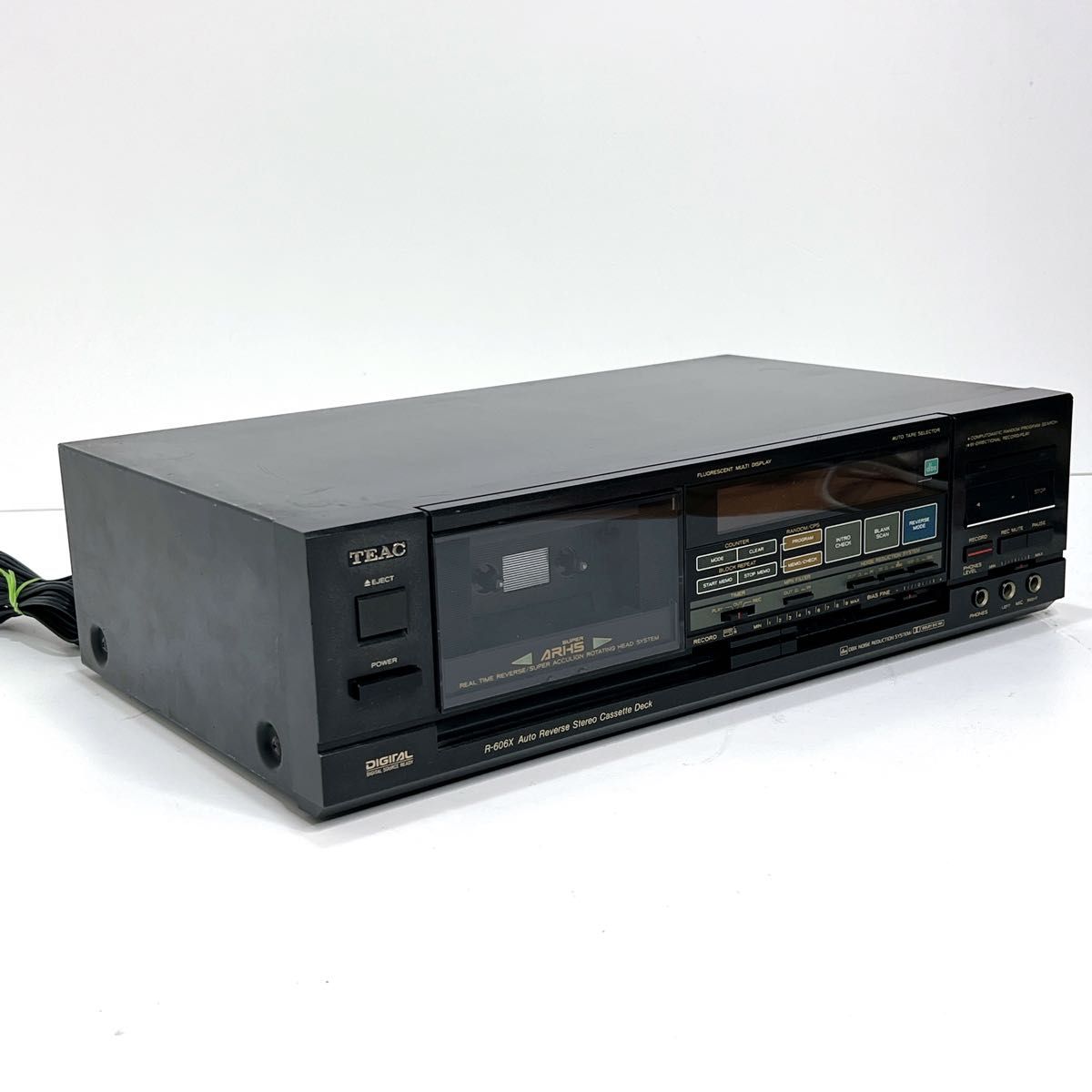 良品・動作品】 TEAC R-606X カセットデッキ ティアック 再生OK オート