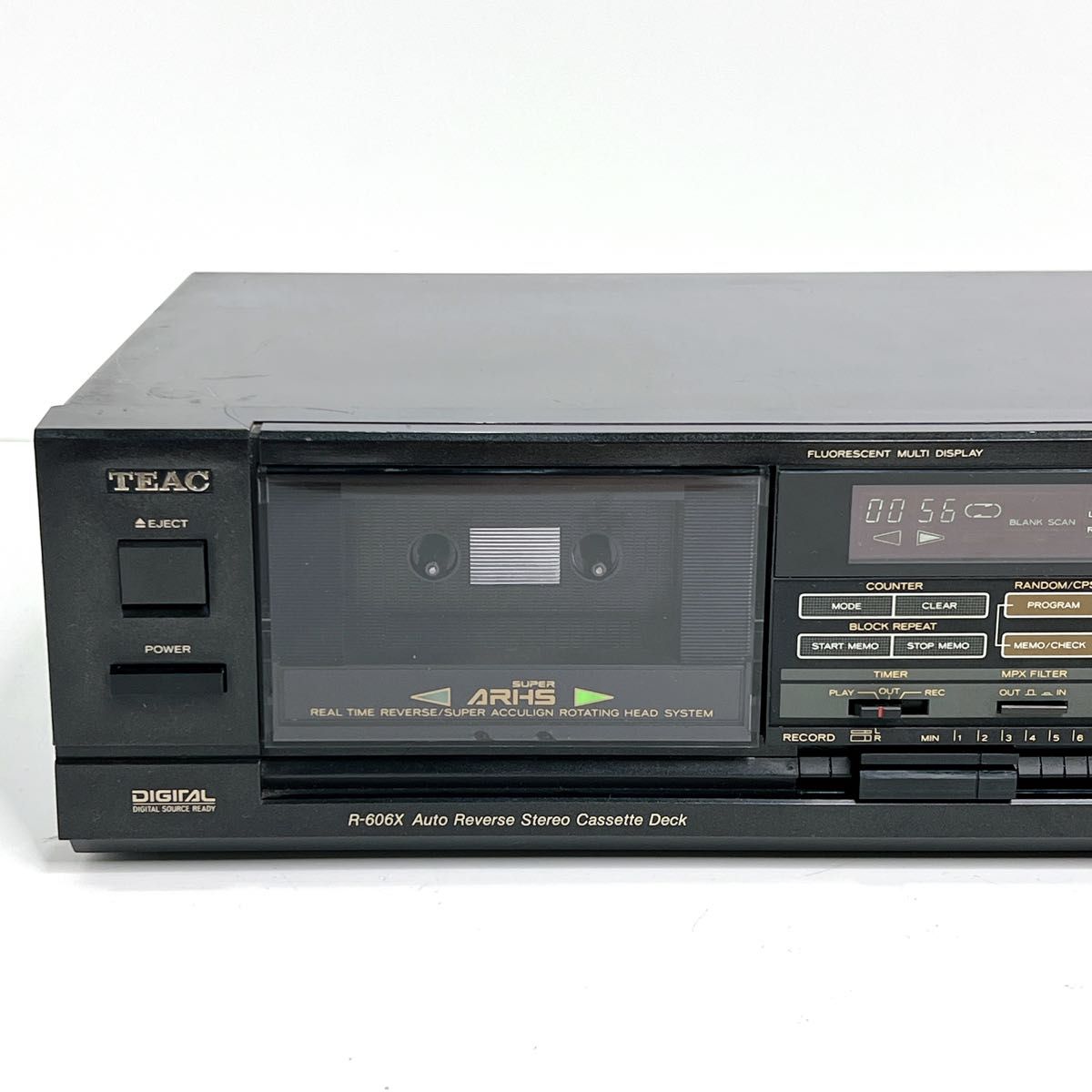 良品・動作品】 TEAC R-606X カセットデッキ ティアック 再生OK オート