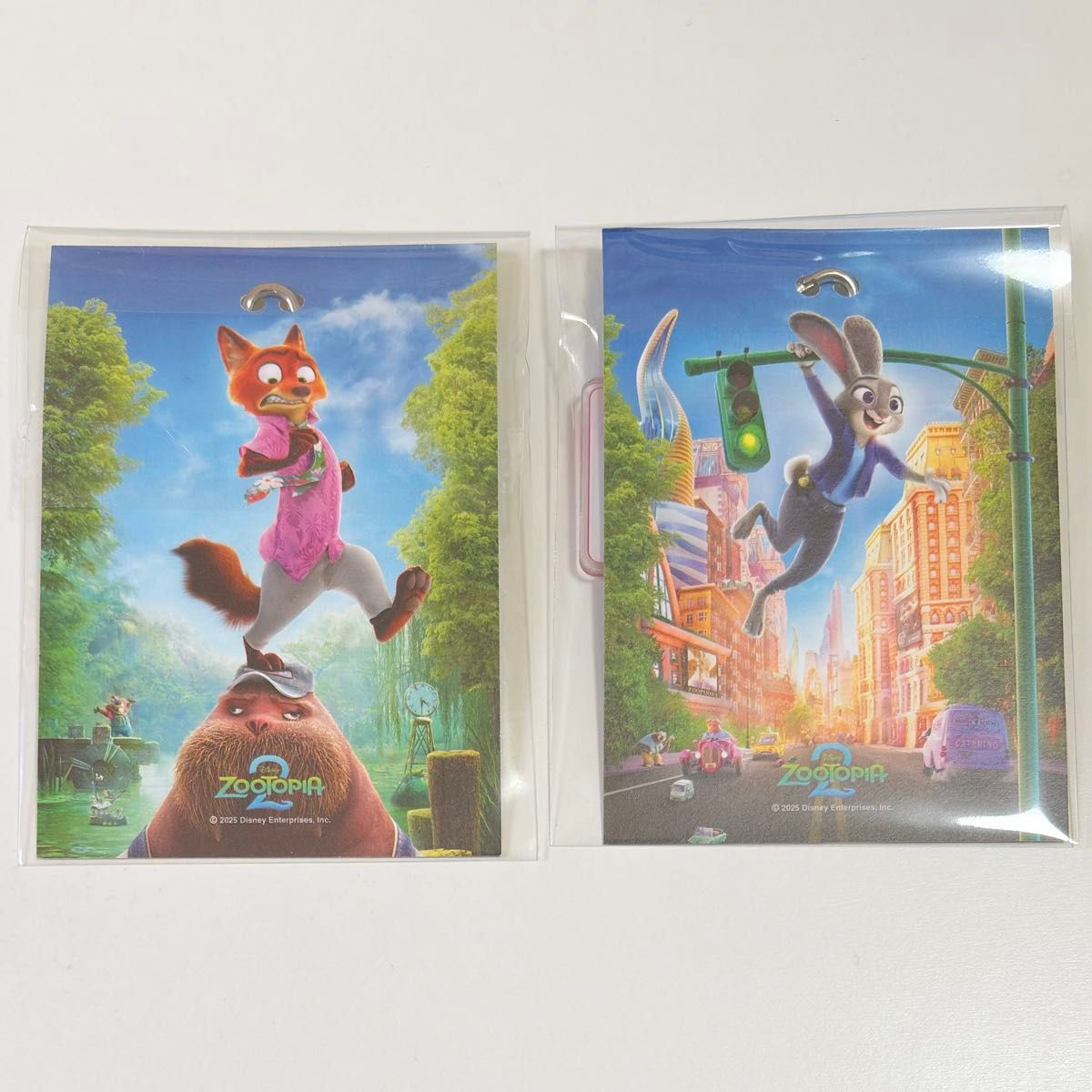 ズートピア 2 韓国 映画 特典 ニック ジュディ キーホルダー 2個