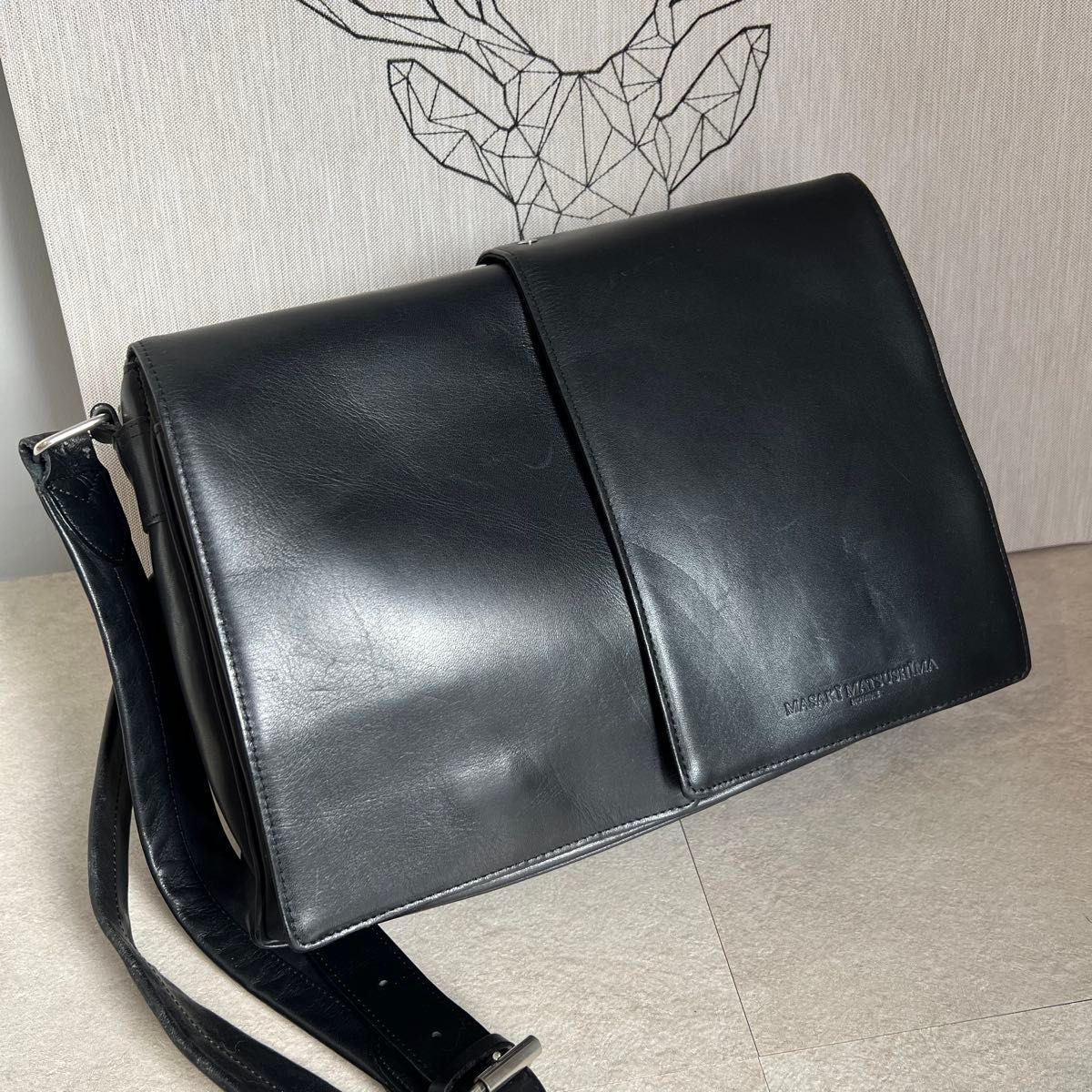マサキマツシマ ショルダーバッグ レザーバッグ 大容量 A4 本革｜Yahoo
