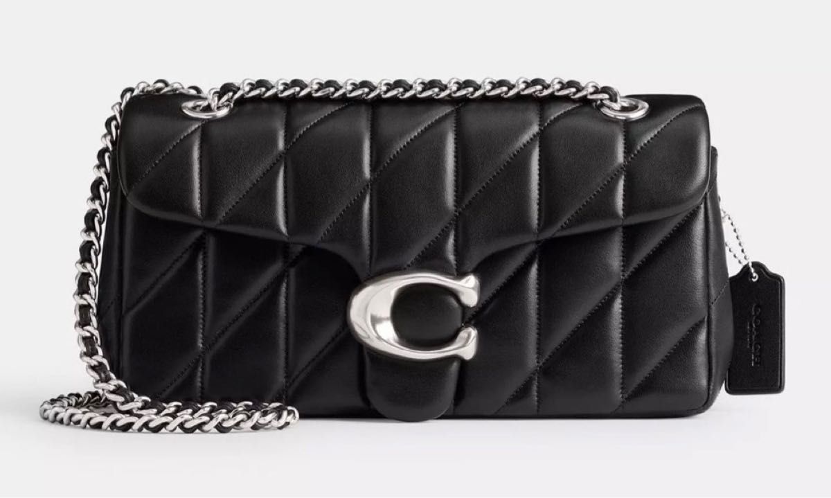 新品】COACH タビー ショルダー バッグ 26・キルティング シルバー金具