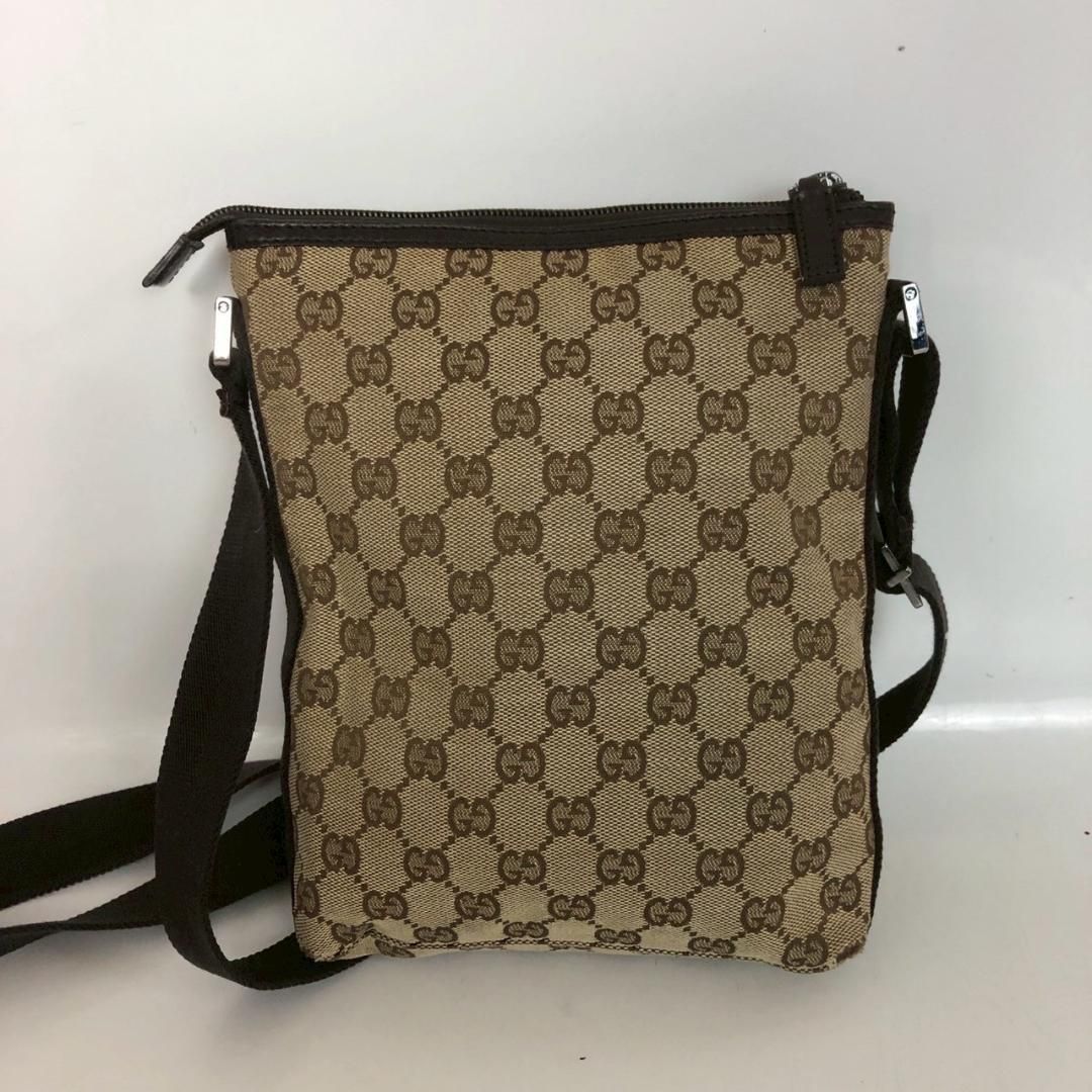 正規品 GUCCI グッチ GGキャンバス ショルダーバッグ レディース