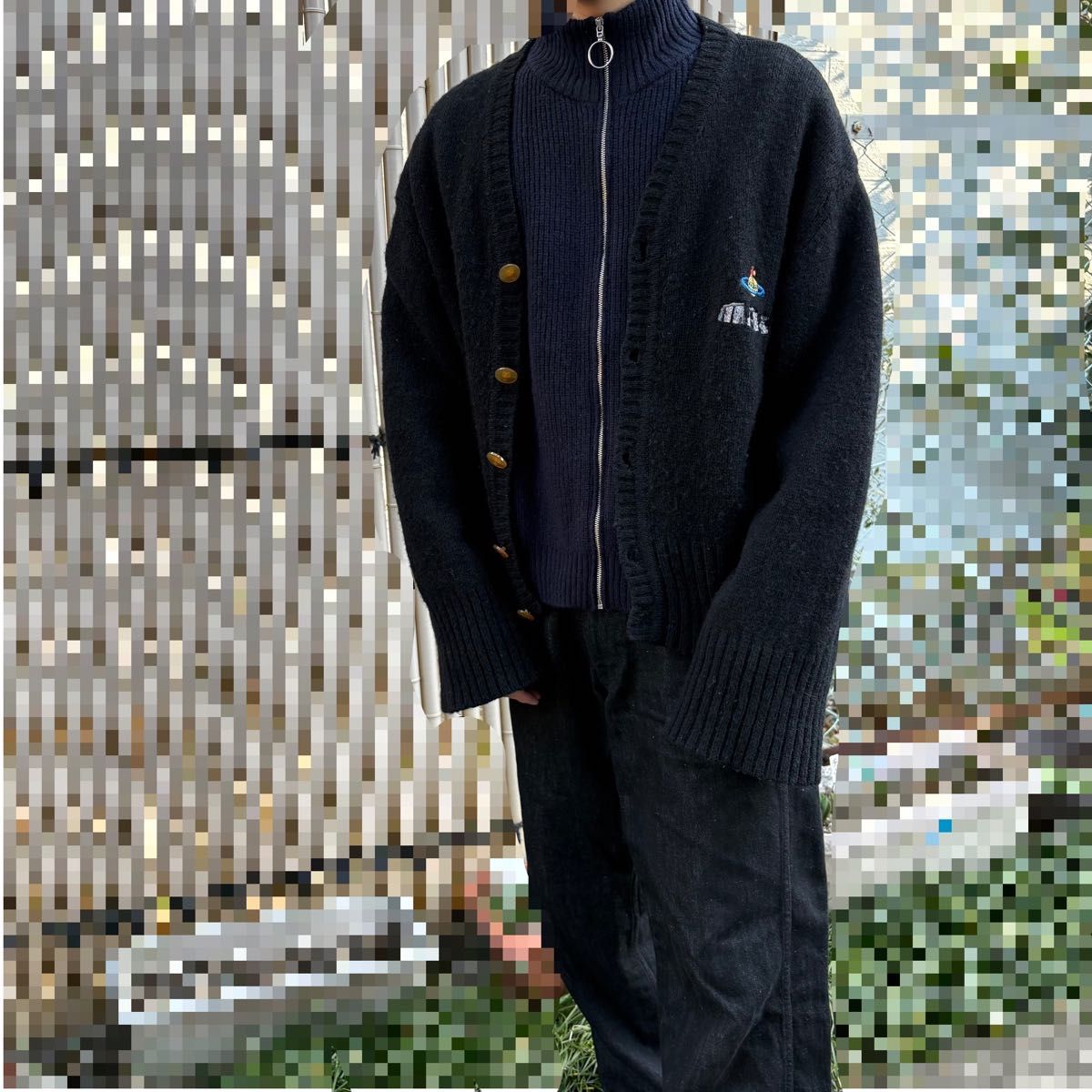 極稀少】Vivienne Westwood MAN 90'sロゴ カーディガン ヴィヴィアン