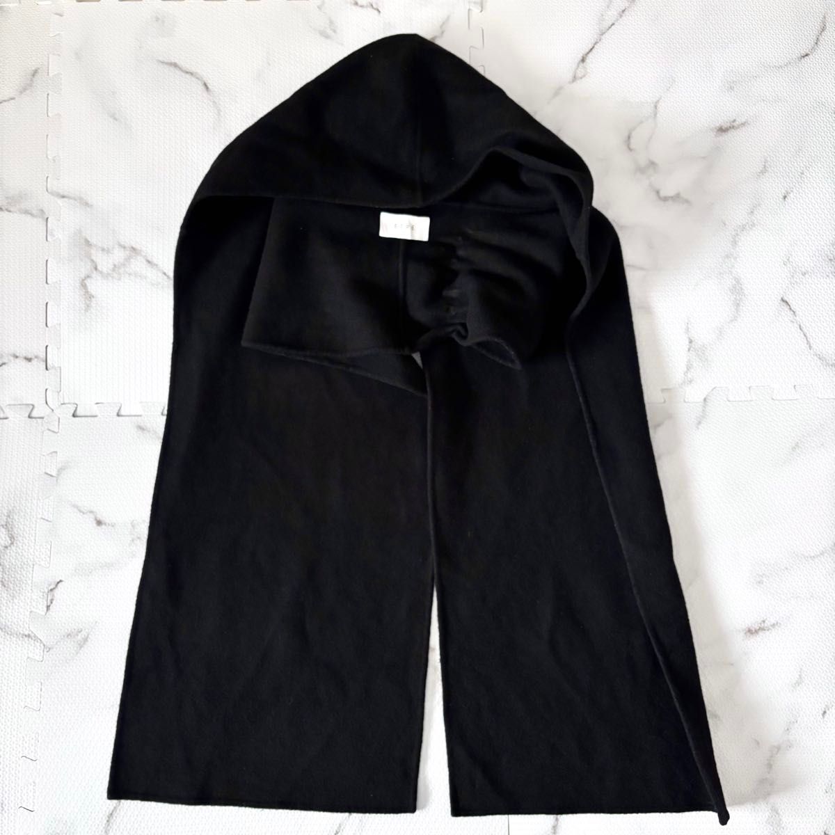 ETRE TOKYO フーディストールリバーショートコート ブラック エトレ