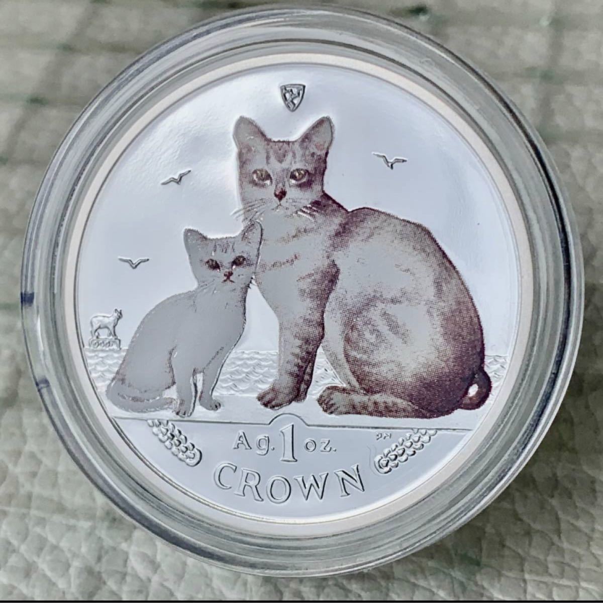 猫好き必見 2008年 マン島 ネコシリーズ『バーミラキャット』 1オンス