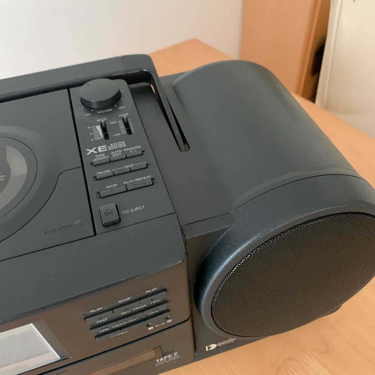 SHARP SEGNO QT-77CD CDラジカセ ダブルカセット シャープ リモコン