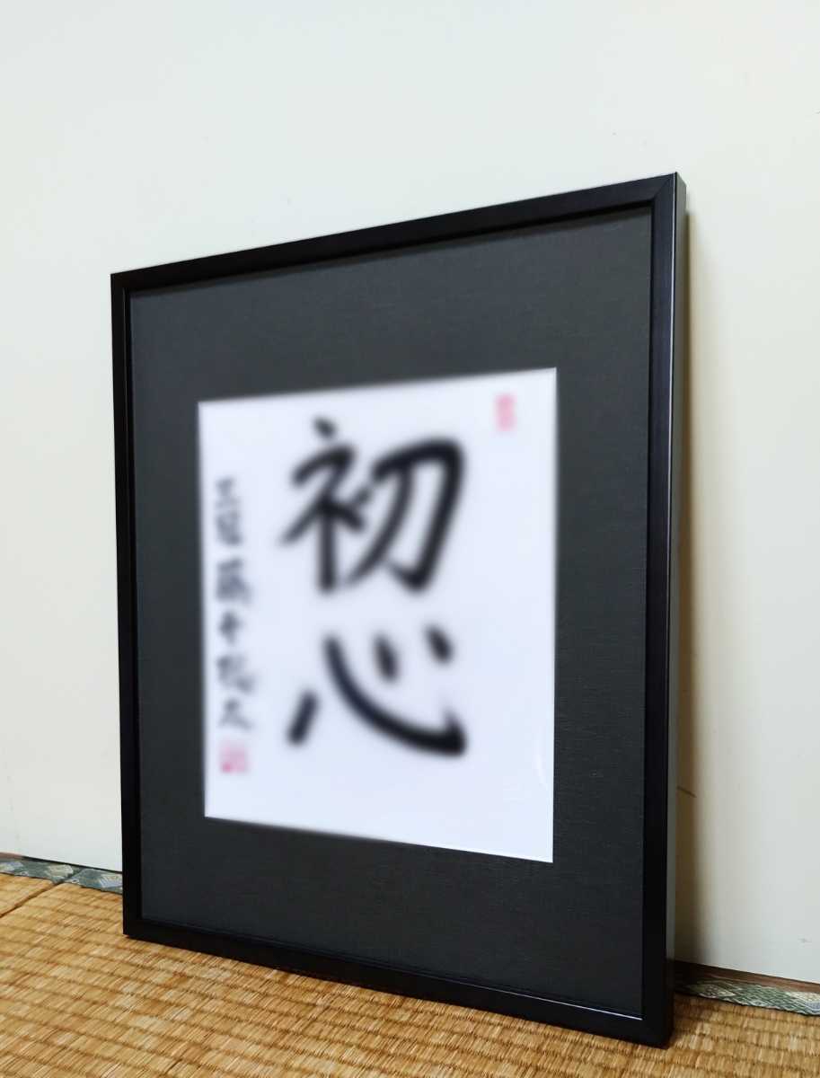 Yahoo!オークション - 【藤井聡太 直筆色紙】初心 サイン 揮毫 署名 扇