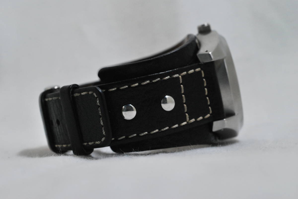 FOSSIL】 フォッシル BIG TIC BG-2065 漢数字 レザーベルト ブラック