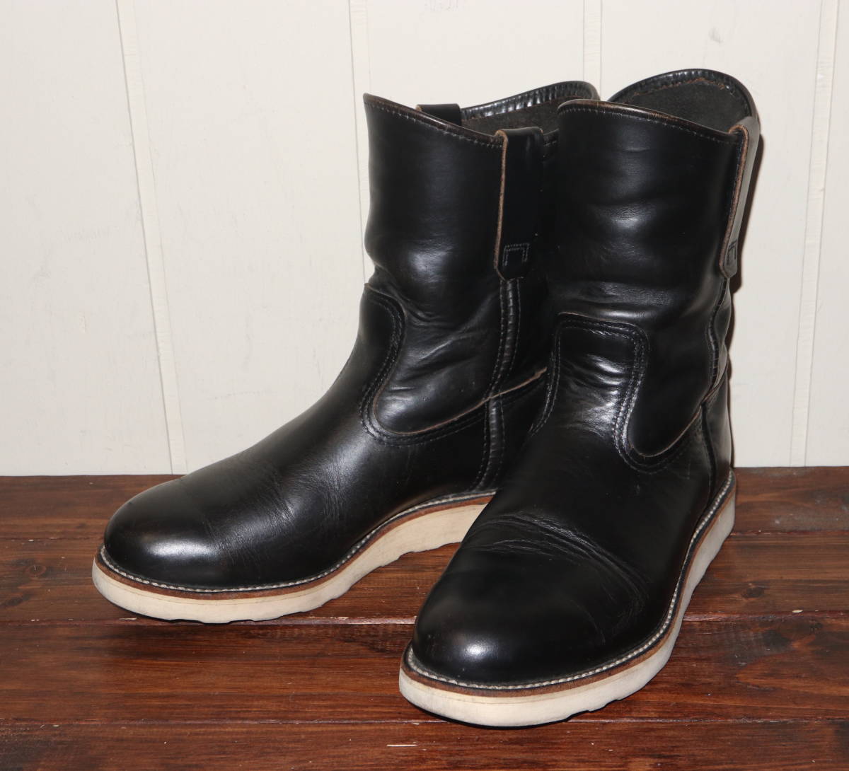 RED WING レッドウィング 茶芯 羽タグ ペコスブーツ 8．5E / レッド