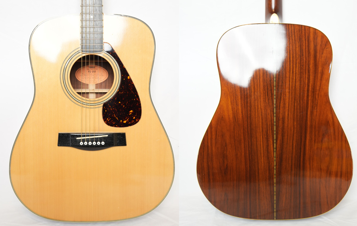 アコースティックギター YAMAHA FG-251 ハードケース&カポ付き