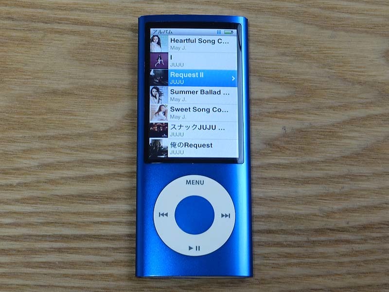 iPod nano 第5世代 A1320 16GB ブルー モデル MC066J そこそこきれい