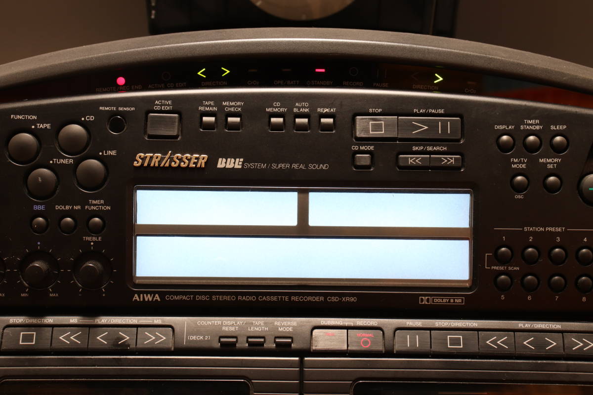 Yahoo!オークション - AIWA アイワ CDラジカセ CSD-XR90 ダブルカセッ