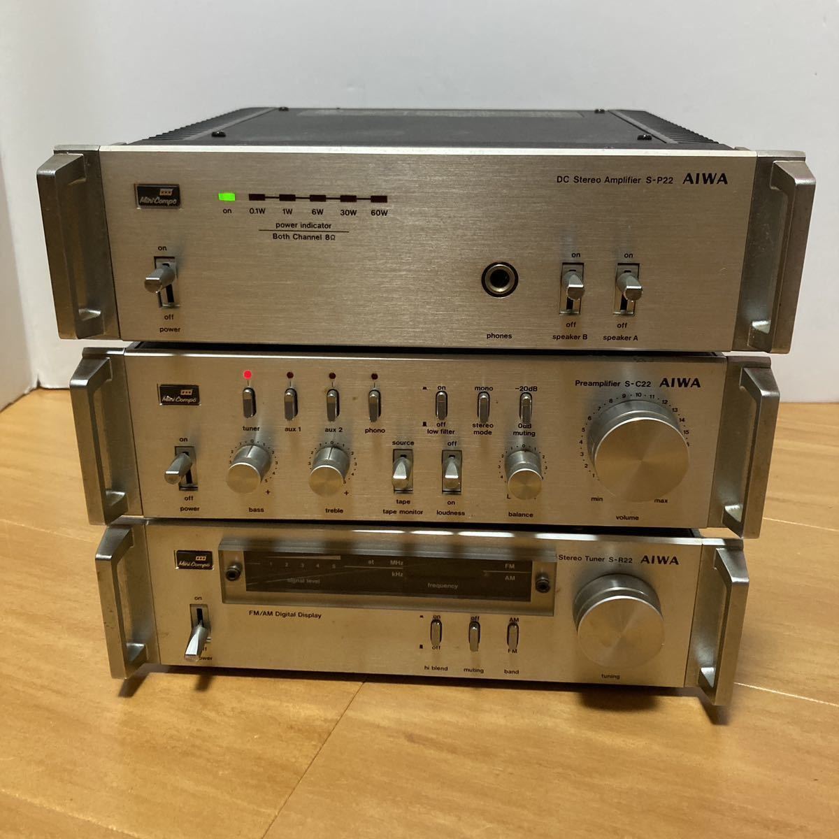 Yahoo!オークション - AIWA アイワ S-P22 R22 C22 アンプ