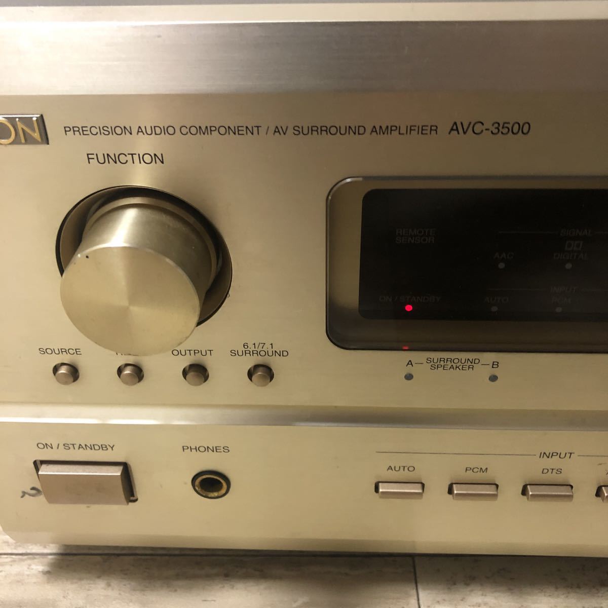 中古 1703 現状品 DENON デノン AVC-3500 AVサラウンドアンプ 取説リモ