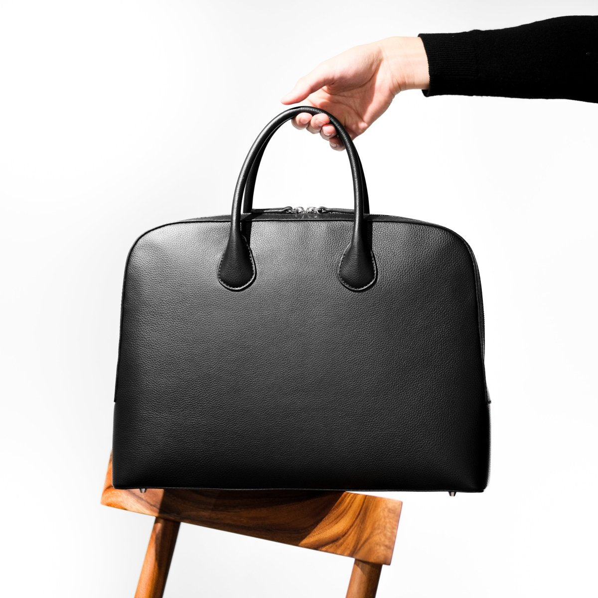 イタリアンレザースマートカジュアルブリーフケース｜aucentic