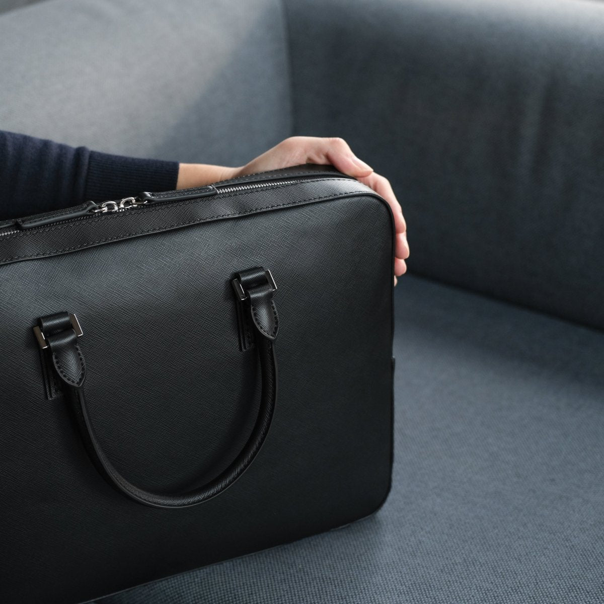 イタリアンサフィアーノレザーブリーフケース｜aucentic(オーセンティック)