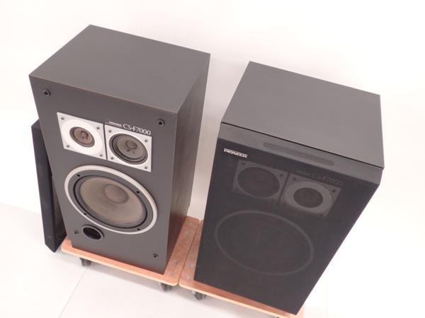 ➁パイオニア F-7000 スピーカー ダークブラウン ➁パイオニア F-7000
