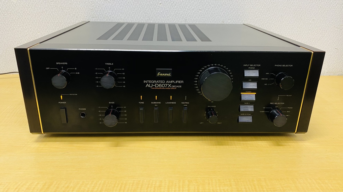 AU-D607X SANSUIのプリメインアンプを買取いたしました。 | オーディオ