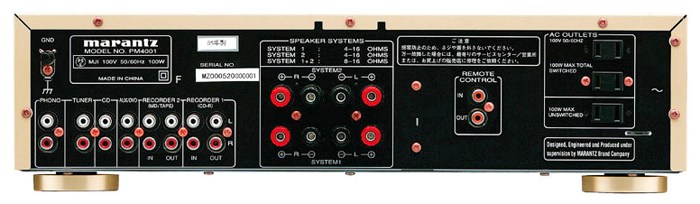 Marantz PM4000 Specifications Marantz
