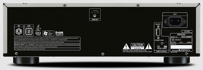 DENON DVD-2500BTの仕様 デノン/デンオン