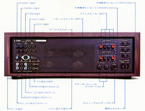 LUXMAN L-504の仕様 ラックスマン