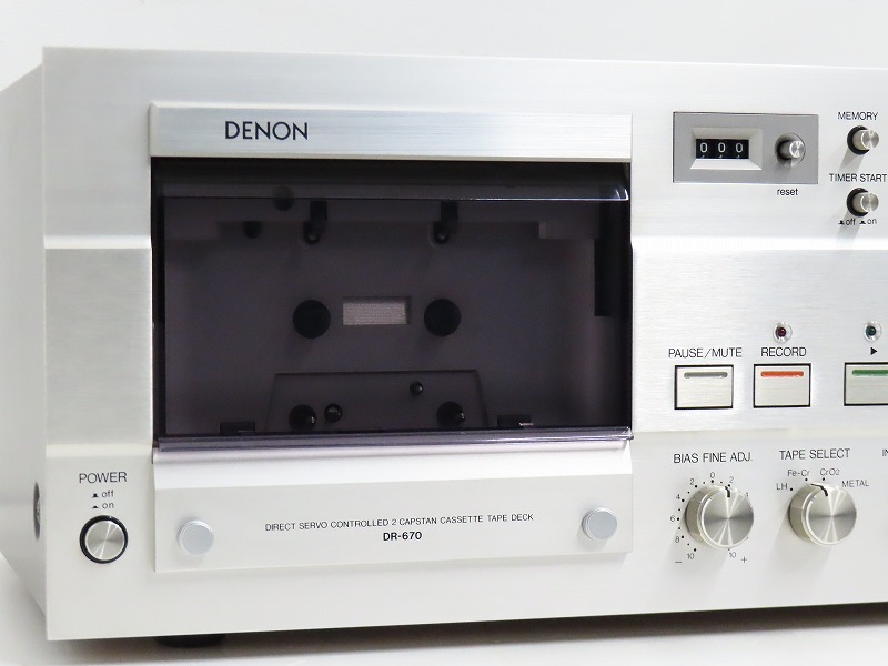 DENON DR-670 カセットデッキ デノンを長野県諏訪市で買取りさせて