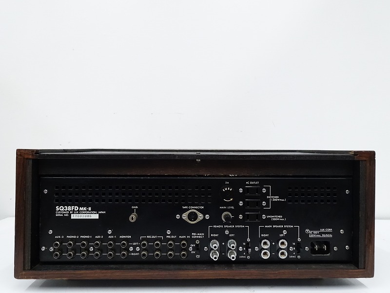LUXMAN SQ38FD MK-II 真空管 プリメインアンプ SQ-38FD MKII