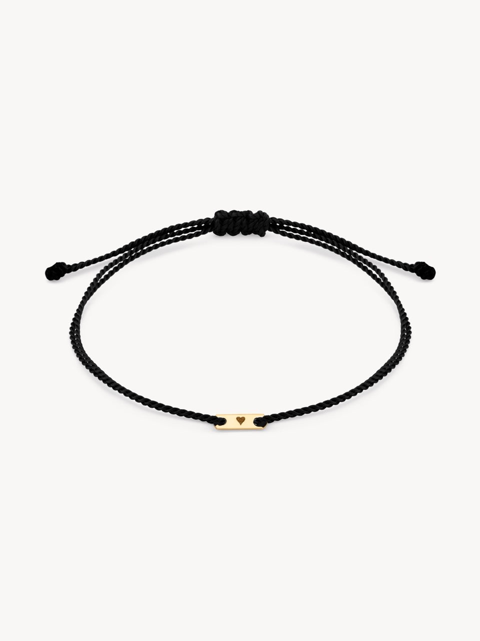 Hortense Jewelry ID Tag Cord Bracelet in 14K Solid Gold | Audry Rose