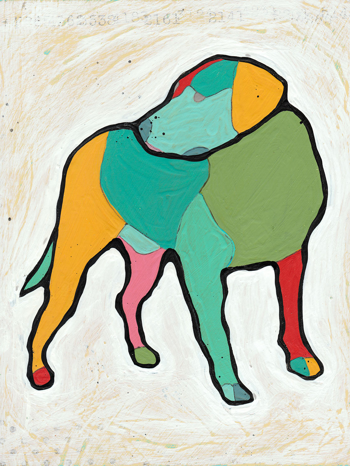 Simple Dog - PRINT - Joel Ganucheau - Austin Art Garage