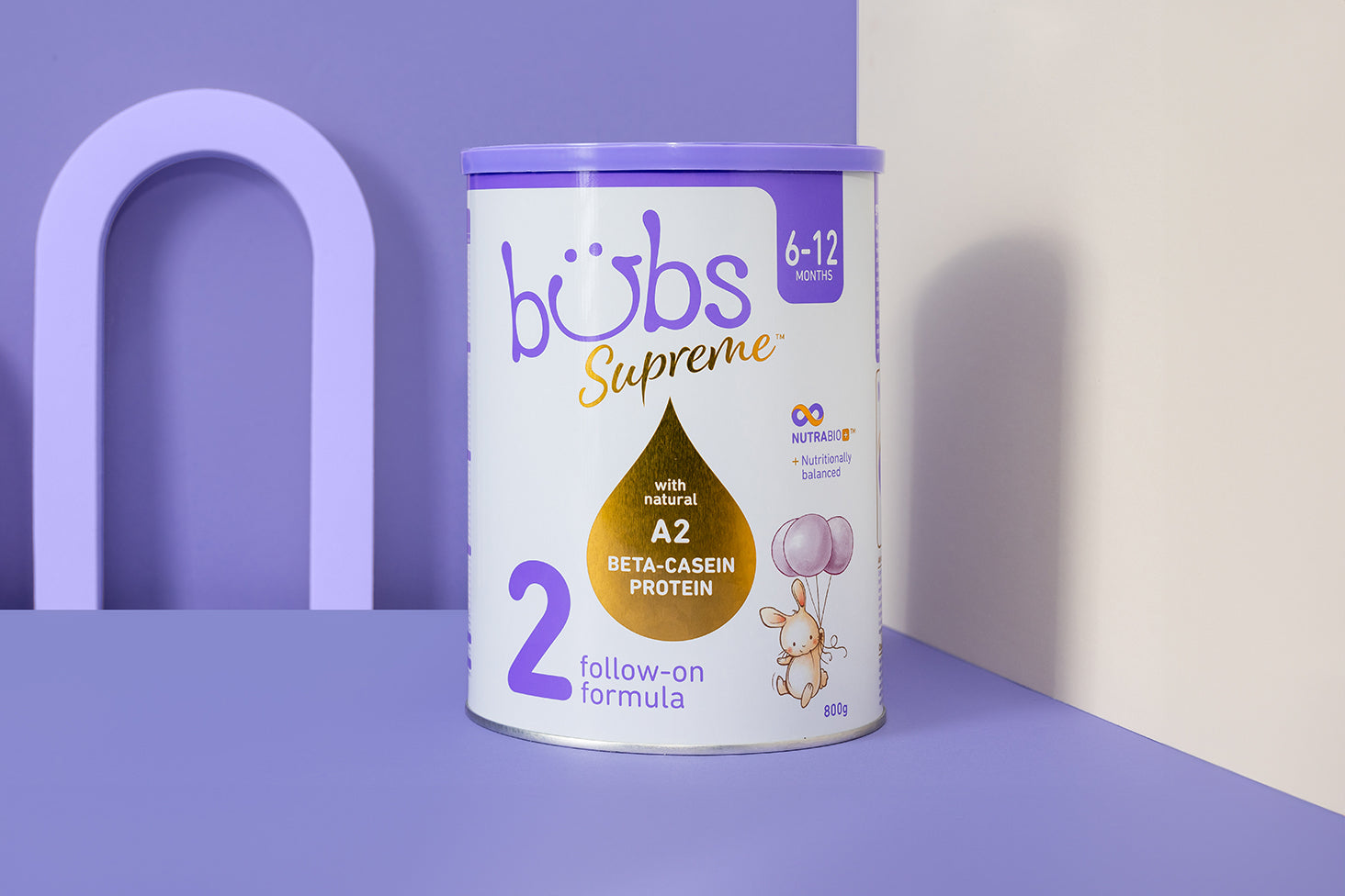 bubs Supreme 粉ミルク 800g 2缶セット bubs Supreme 0-6ヶ月 A2