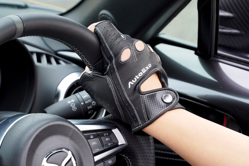 AutoExe × CACAZAN ドライビンググローブ ライトグレー | オートエクゼ