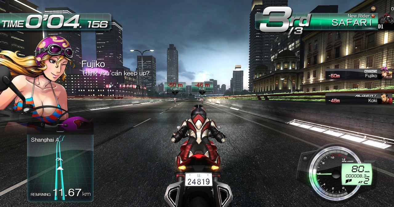 高速道路バイクレースゲーム『環状 FAST BEAT BATTLE RIDER』Steam向け