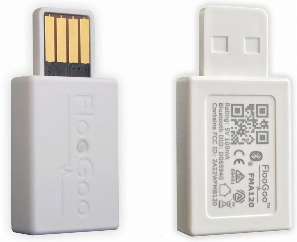 FlooGoo FMA120: Bluetooth & LE Audio Transmitter - USB-Aの形状