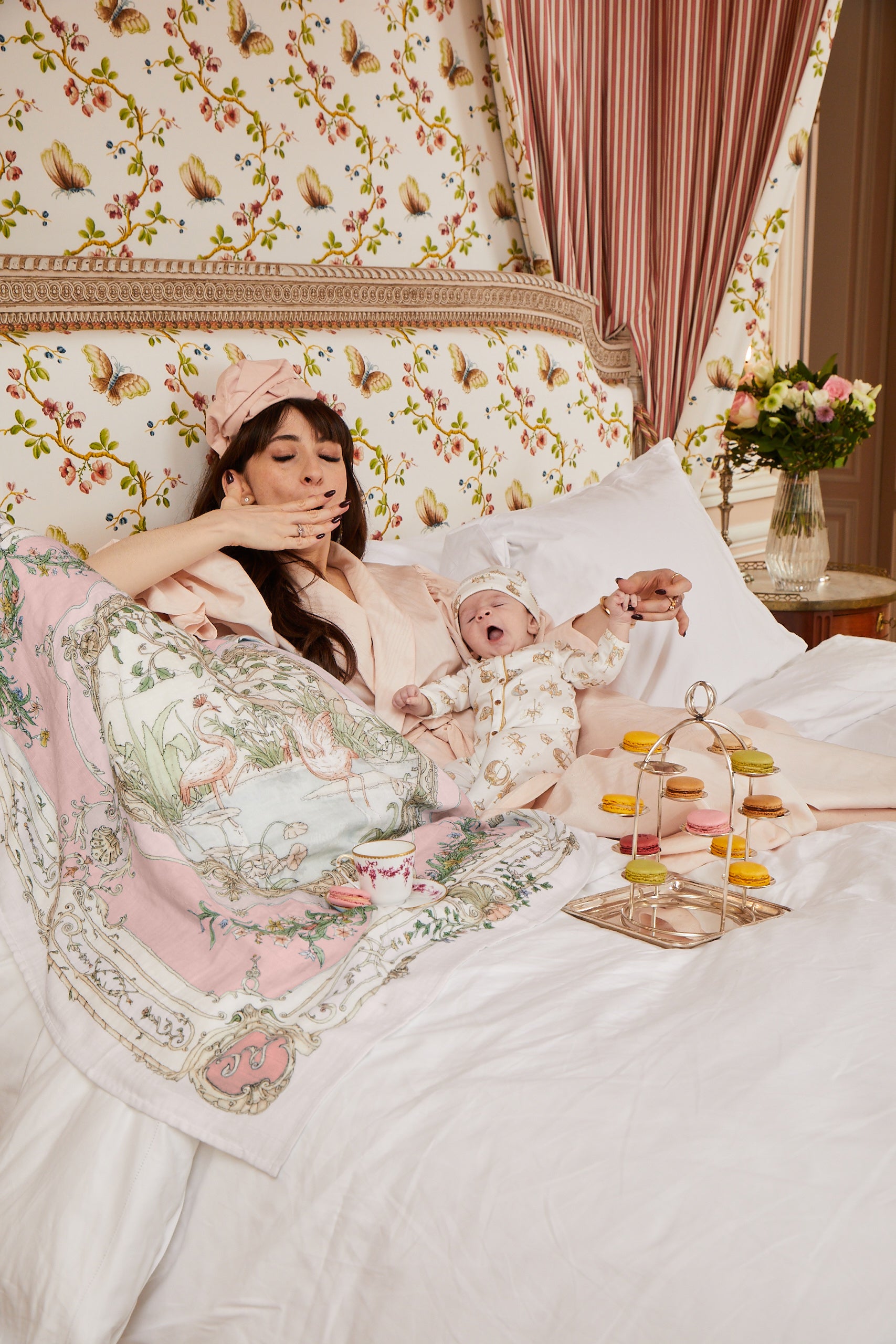 Carré - Tapestry Pink on Pink • Atelier Choux