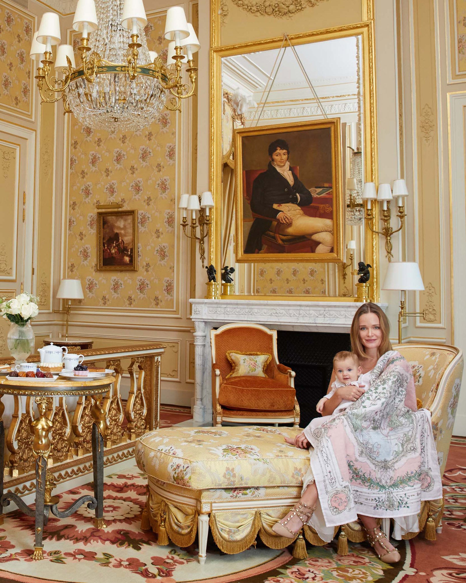 Carré - Tapestry Pink on Pink • Atelier Choux