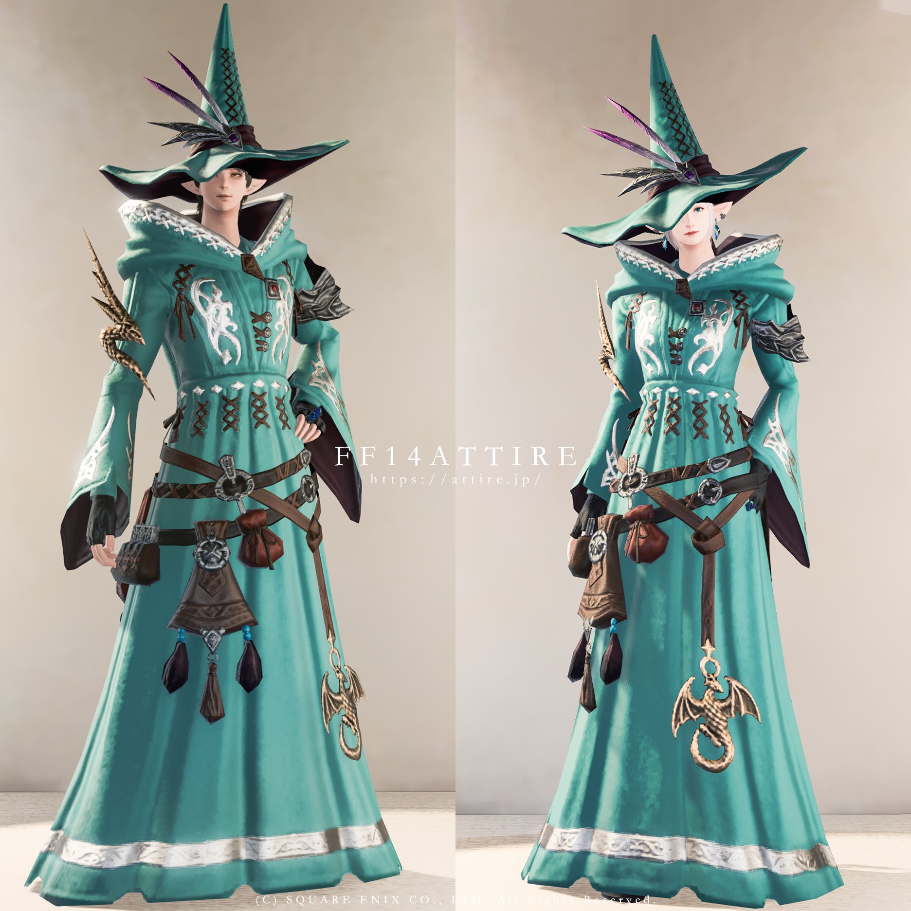 クズクロス・ヒーラーローブ【FF14 装備手帳】｜ミラプリ用装備見た目