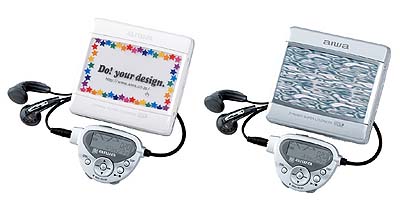 アイワ、着せ替え可能なポータブルMDプレーヤー