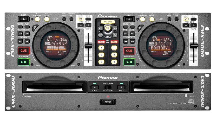 パイオニア、DJプレイ向けラックマウント型ツインCDプレーヤー