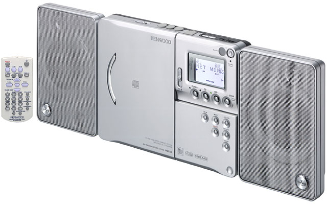 ケンウッド、業界初のNet MD対応薄型MD/CDシステム