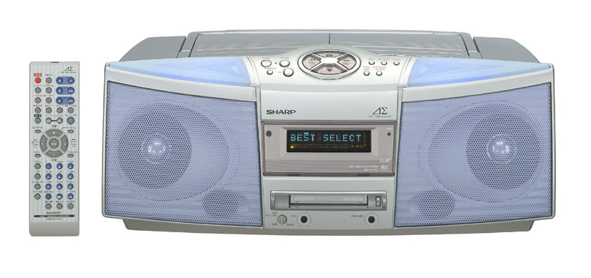 シャープ、1ビットデジタルアンプ内蔵のCD/MDラジカセ