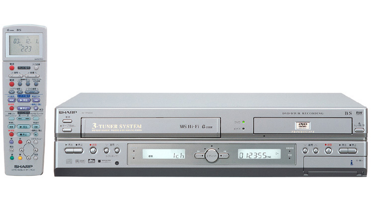 シャープ、トリプルチューナ搭載VHS一体型DVDレコーダ