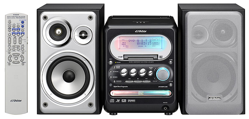 ビクター製ミニコンポ CD. DVD. tape. RADIO ビクター、DVDビデオ