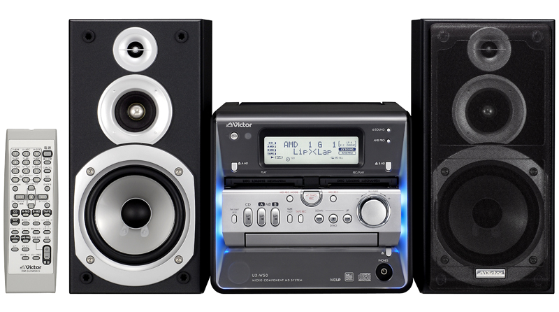 ビクター、ダブルMDデッキ採用のミニコンポ